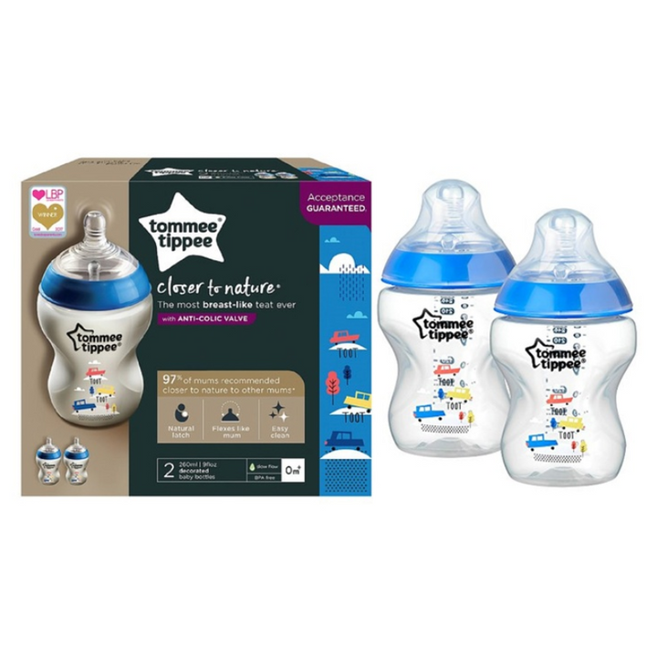 260ml PP Bottle 2pcs Deco