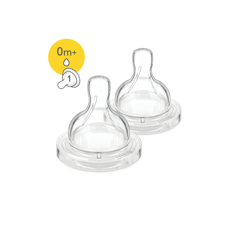 2 classic+ teats newborn 1 hole - 0m+
