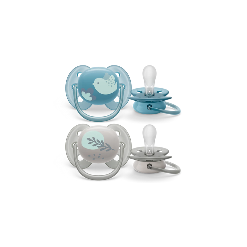 2 deco ultra soft soothers -6-18m boy (SCF091/15)