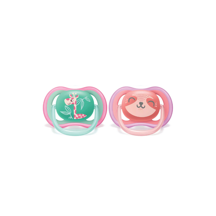2 deco ultra soft soothers 18m+
