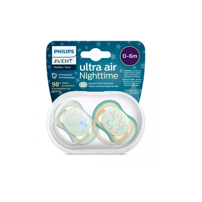 2 ultra air night time soother 0-6- boy (SCF376/18)
