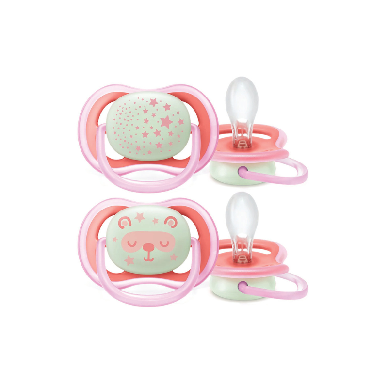 2 ultra air night time soother 6-18 - girl (SCF376/22)