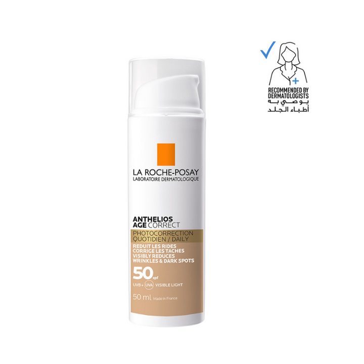 Anthelios Age Correct Spf50 Tinted Anti Ageing Invisible Sunscreen With Niacinamide 50ml