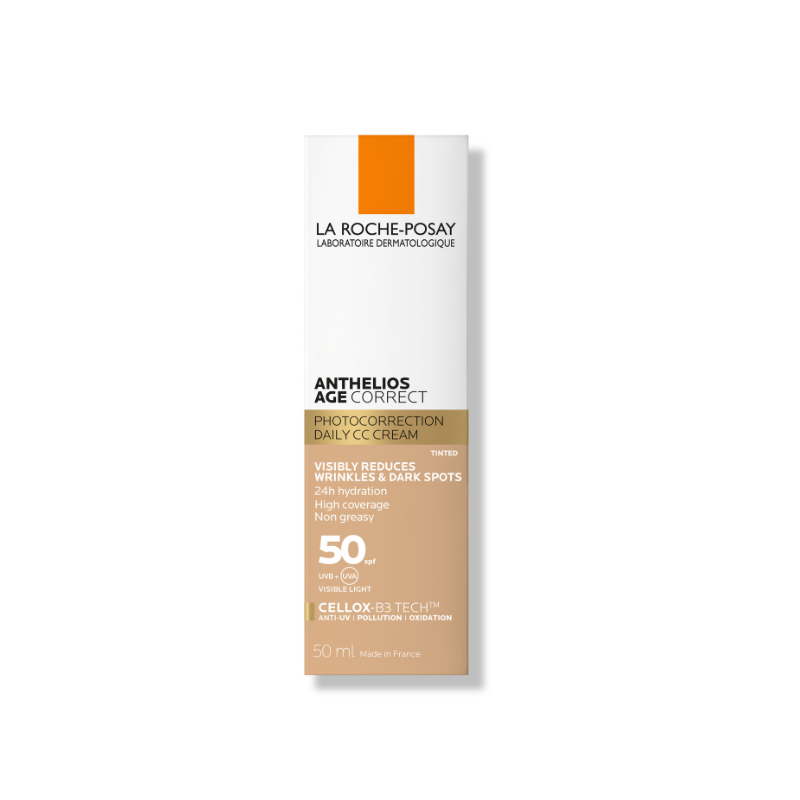 Anthelios Age Correct Spf50 Tinted Anti Ageing Invisible Sunscreen With Niacinamide 50ml