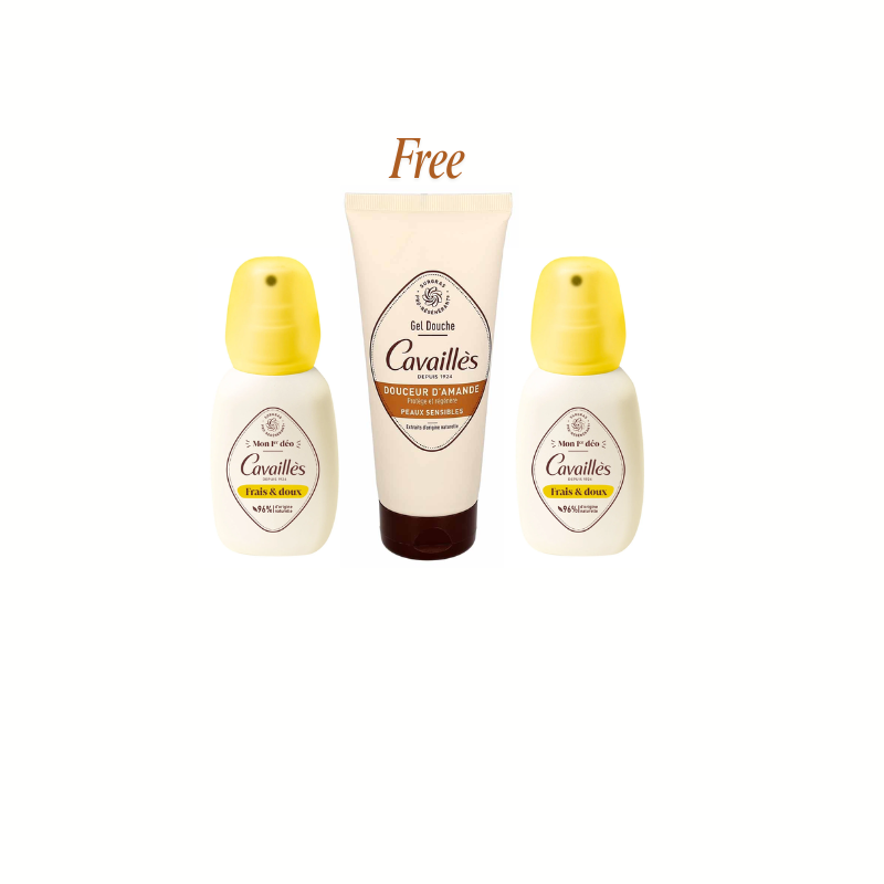 Buy 2 Deo kids & Get One Almond Gel Douche For Free