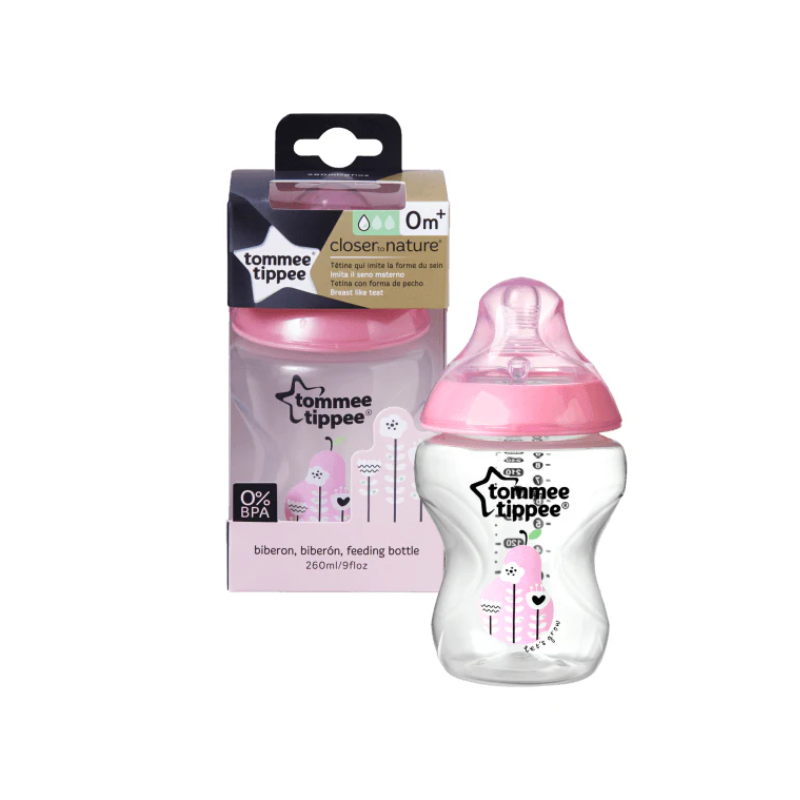 Closer To Nature 1x260ml Decorative Feeding Bottle - BPA Free
