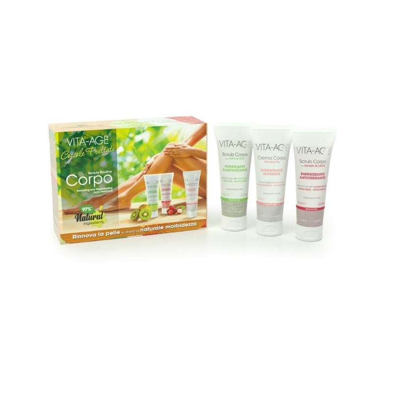 Coccole fruttate body scrub package
