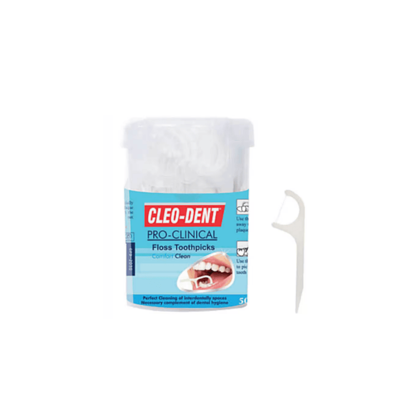 Dental Floss Toothpicks Comfort Clean | 50 floss / can