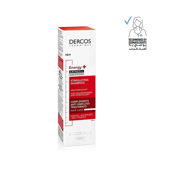Dercos Energy + Stimulating And Anti Hair Loss Shampoo With Aminexil 400ml