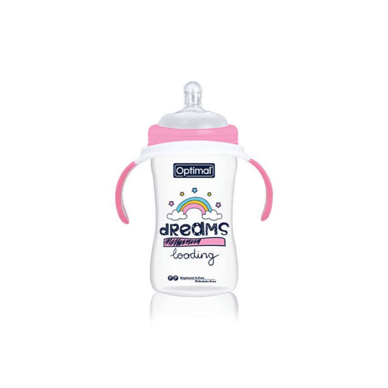Extra Wide Neck Feeding Bottle With Handle 240ml
