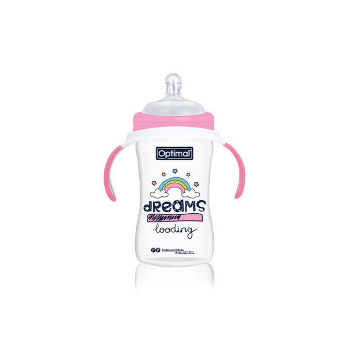 Extra Wide Neck Feeding Bottle With Handle 240ml