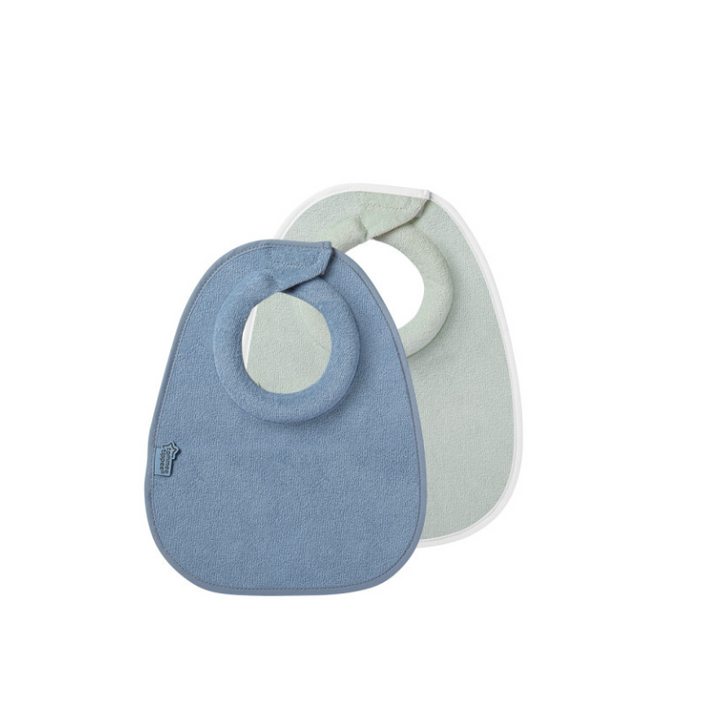 Feeding Bibs 2pcs Grey/ blue / pink