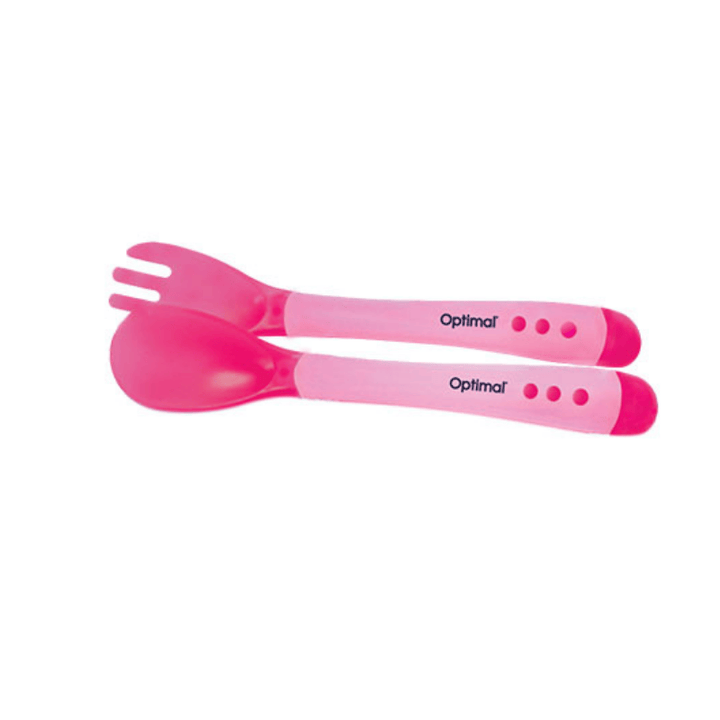 Flexible Silicone Spoon & Fork (4m+)