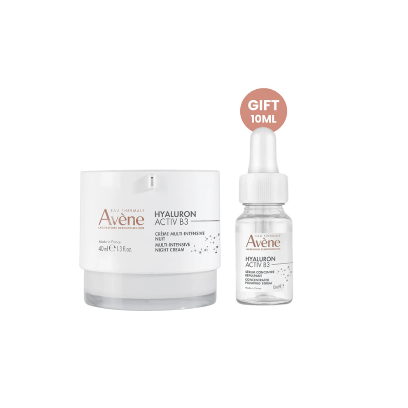 Hyaluron Activ B3 Multi-Intensive Night Cream + Free Plumping Serum Concentrate 10ml