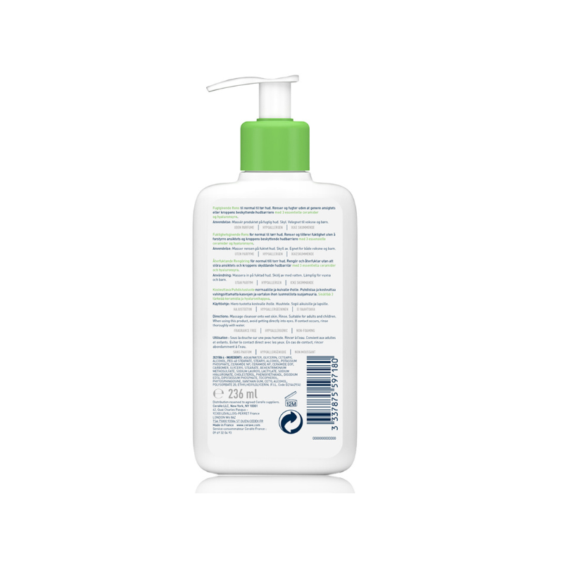 Hydrating Cleanser For Normal To Dry Skin With Hyaluronic Acid 236ml