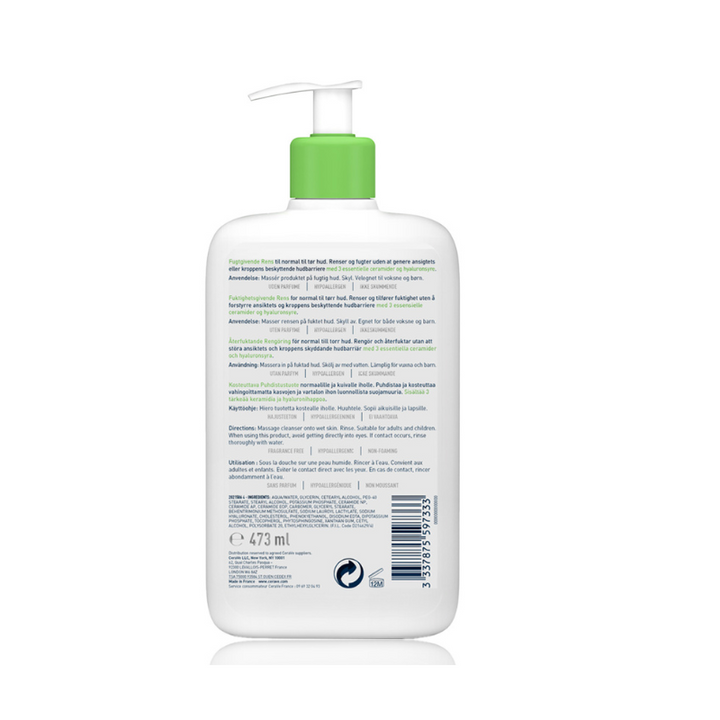 Hydrating Cleanser For Normal To Dry Skin With Hyaluronic Acid 473ml