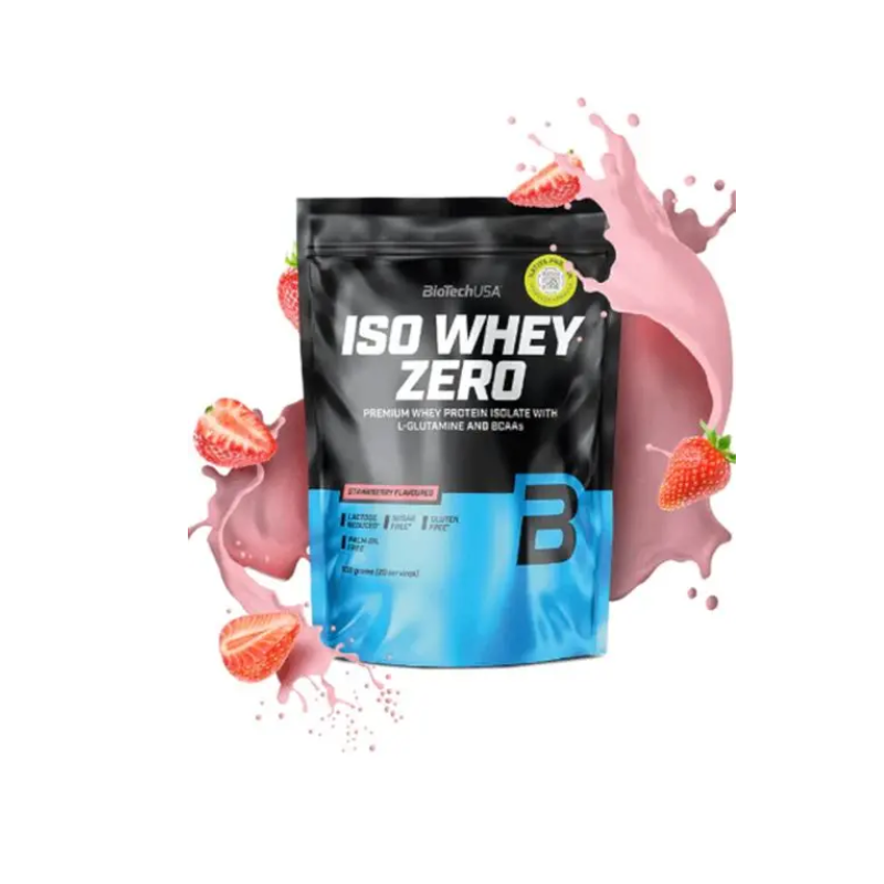 Iso Whey Zero Strawberry Flavoured 500gr