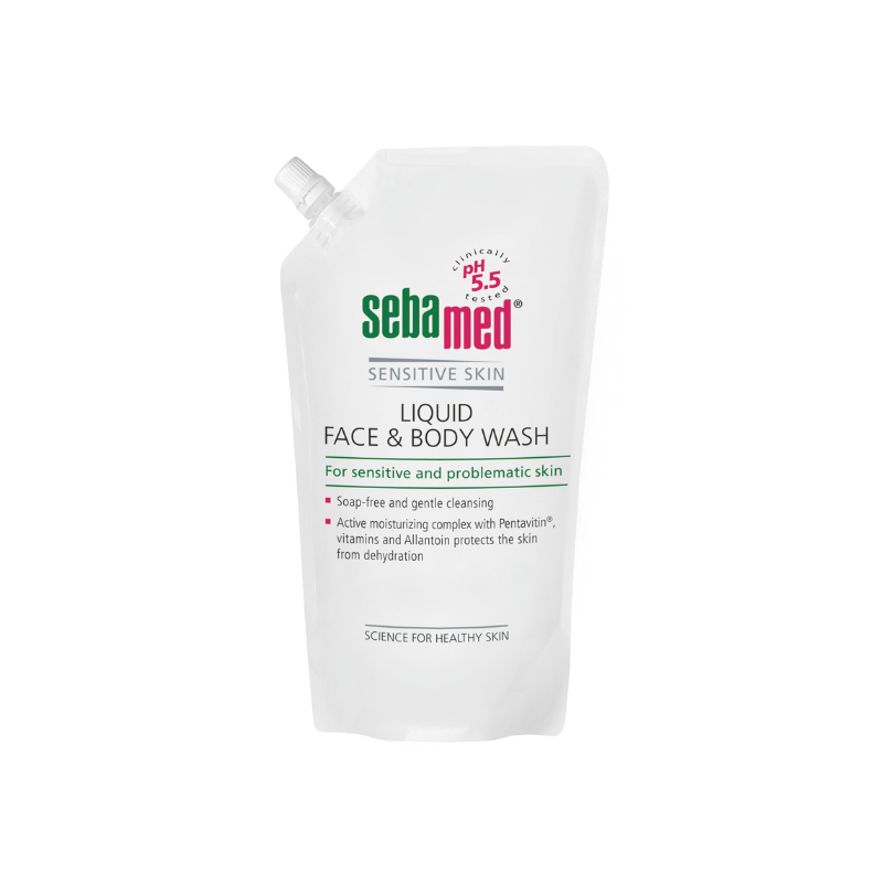 Liquid face and body wash refill pack 1000ml