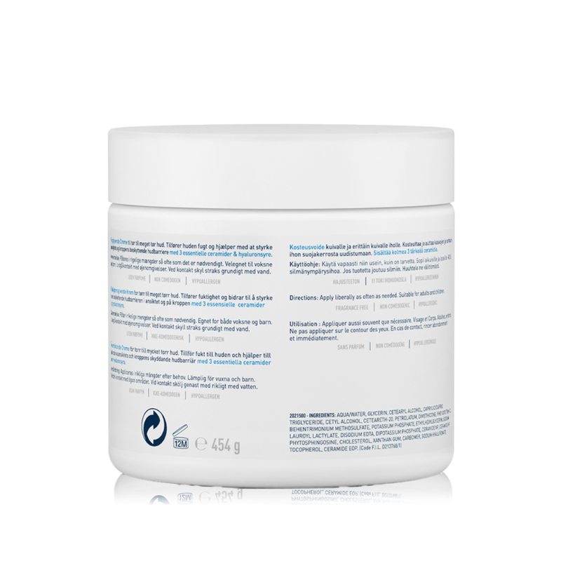Moisturizing Cream For Dry Skin With Hyaluronic Acid 454g