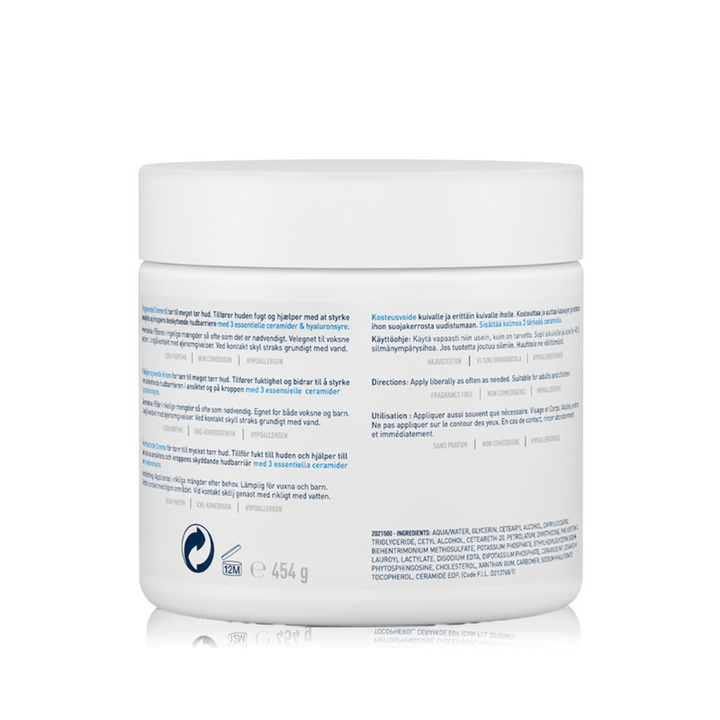 Moisturizing Cream For Dry Skin With Hyaluronic Acid 454g