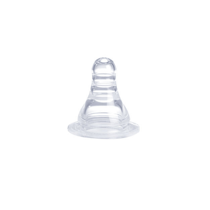 Narrow Neck Silicone Nipple 0+ (2Pcs)