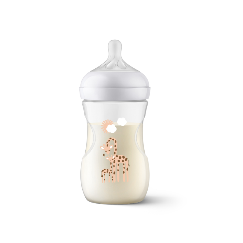 Natural bottle 260ml giraf - single pack