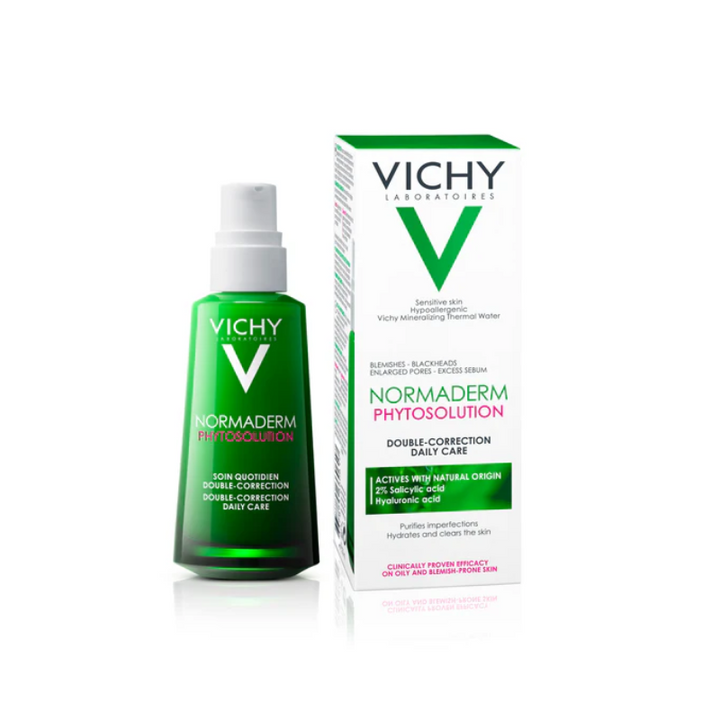 Normaderm Phytosolution Double Correction Daily Care Moisturiser For Oily & Acne Skin With Salicylic Acid 50ml