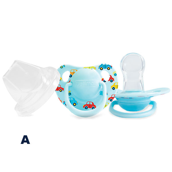 Orthodontic Silicone Pacifier 0+ (OPB-0107) Boys