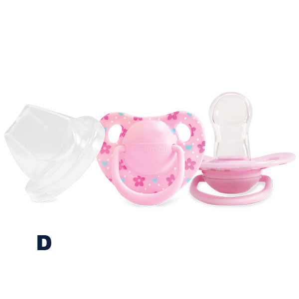 Orthodontic Silicone Pacifier 0+ (OPB-0107) Girls
