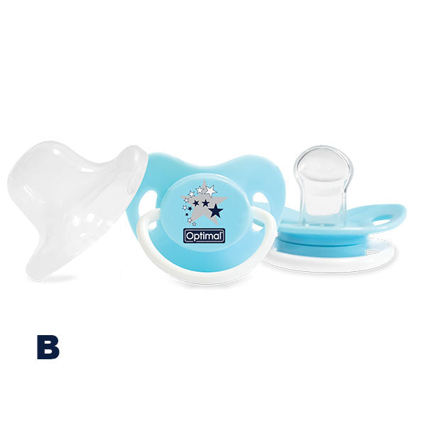 Orthodontic Silicone Pacifier 0+ Boys  (OPB-1047)