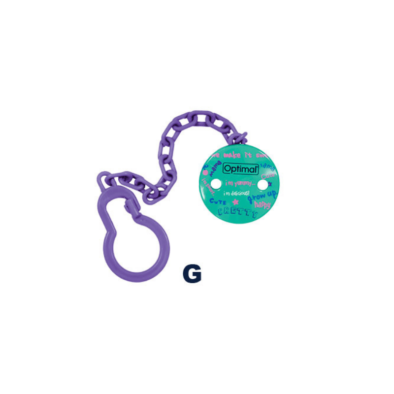 Pacifier Holder With Plastic Clip Girls
