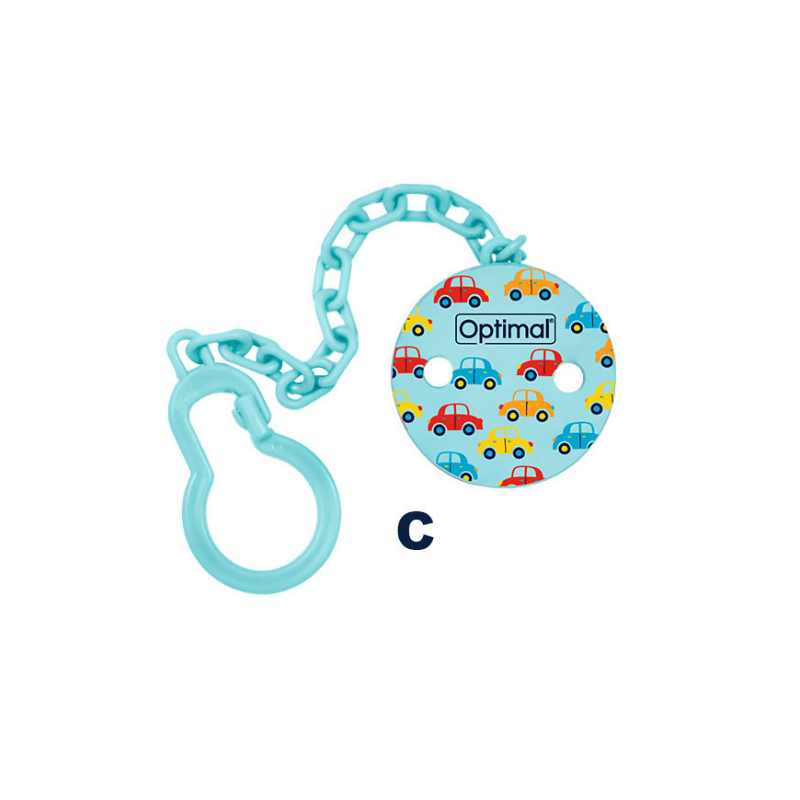 Pacifier Holder With Plastic Clip blue OPB-1042