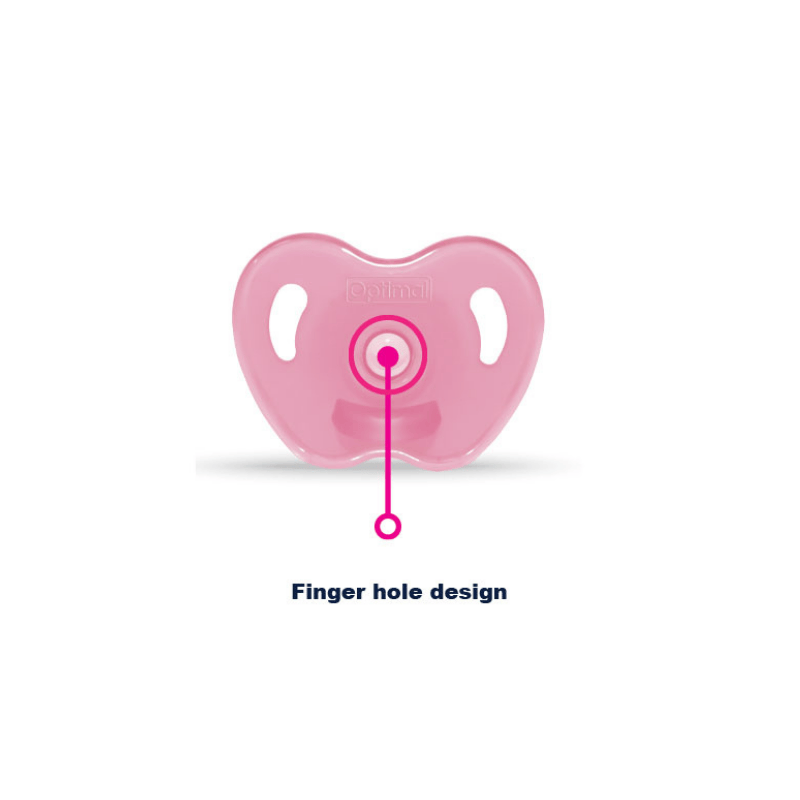 Round Nipple Silicone Pacifier - 6+ (OPB-1445)