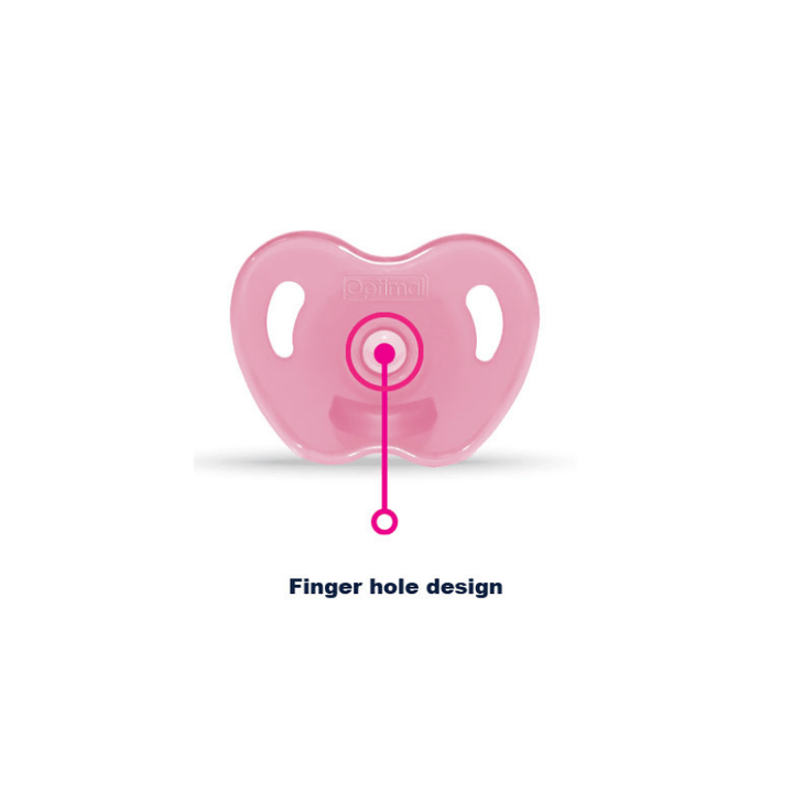 Round Nipple Silicone Pacifier - 6+ (OPB-1445)