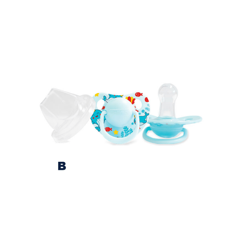 Round Nipple Silicone Pacifier 0+ (OPB-0105)