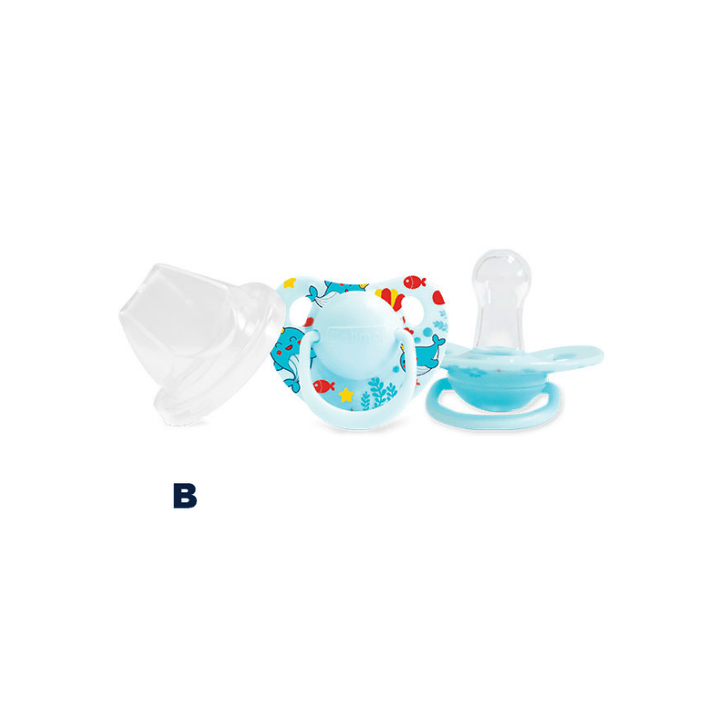 Round Nipple Silicone Pacifier 0+ (OPB-0105)