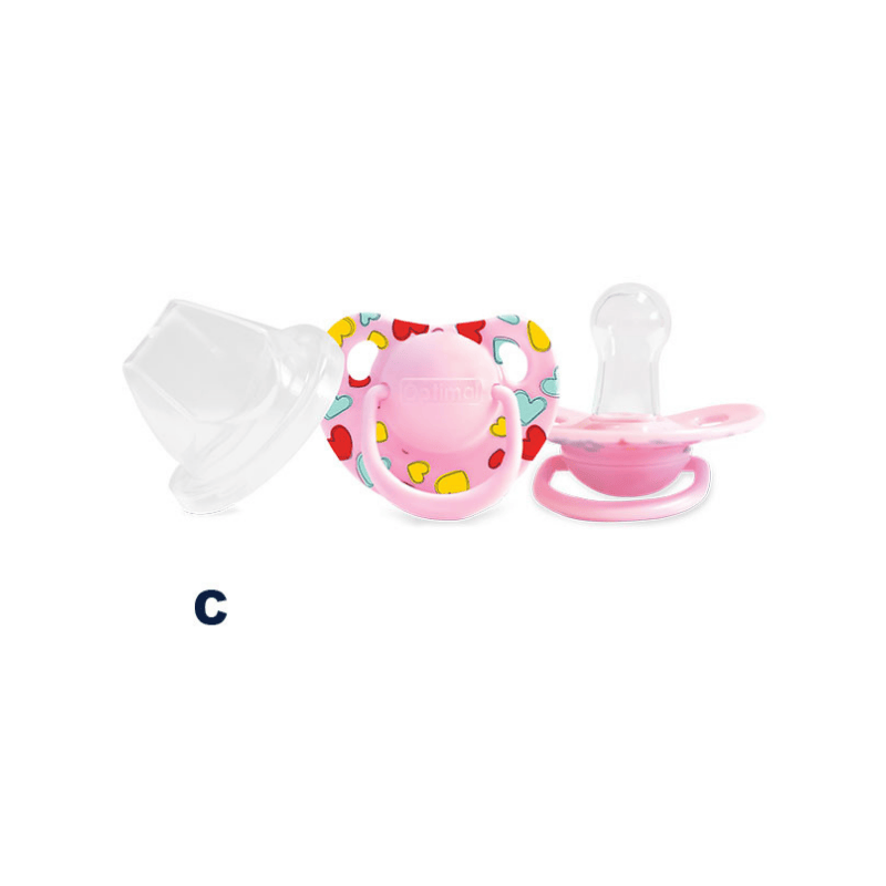 Round Nipple Silicone Pacifier 0+ (OPB-0105)