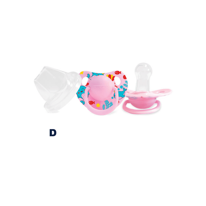 Round Nipple Silicone Pacifier 0+ (OPB-0105)