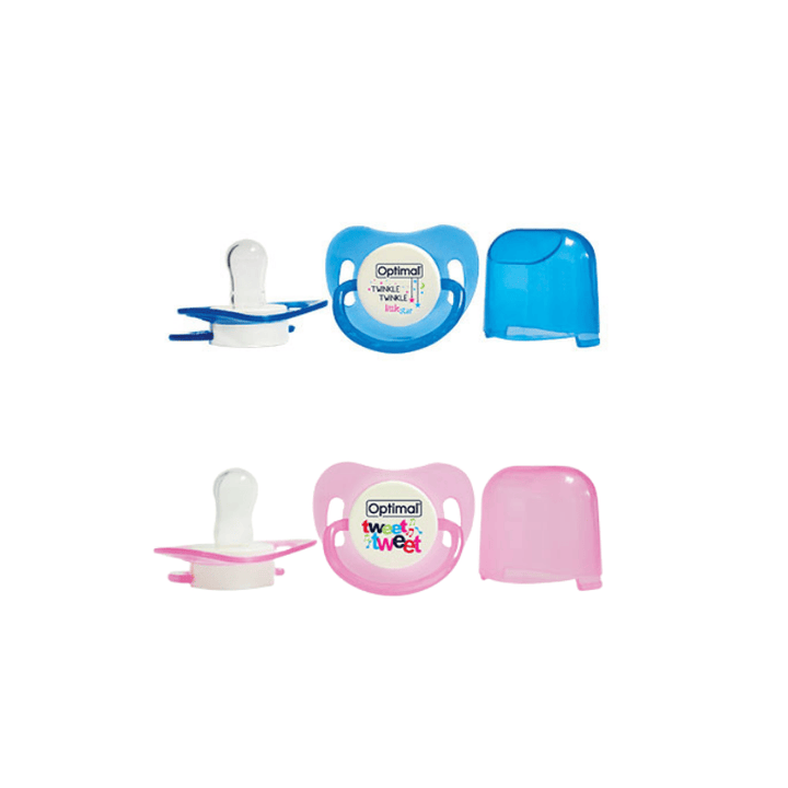 Round Nipple Silicone Pacifier 0+ (OPB-1066)