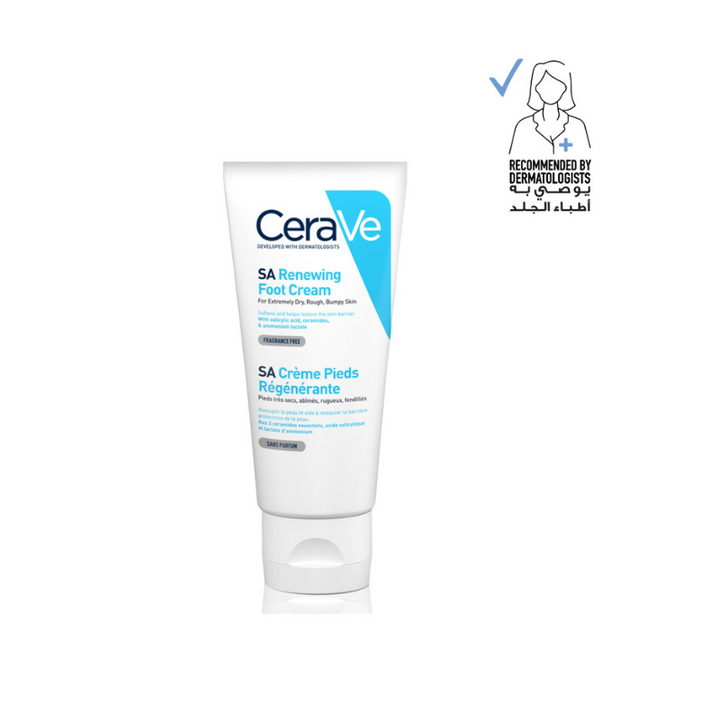 Sa Renewing Foot Cream For Dry, Rough, And Cracked Feet With Hyaluronic Acid 88ml