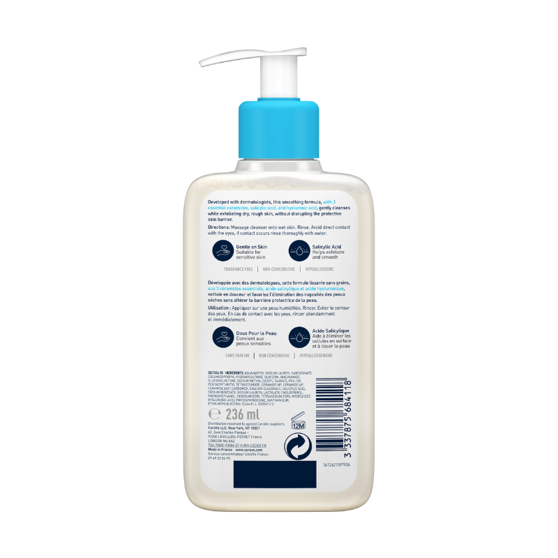 Sa Smoothing Cleanser For Normal, Dry And Rough Skin 236ml