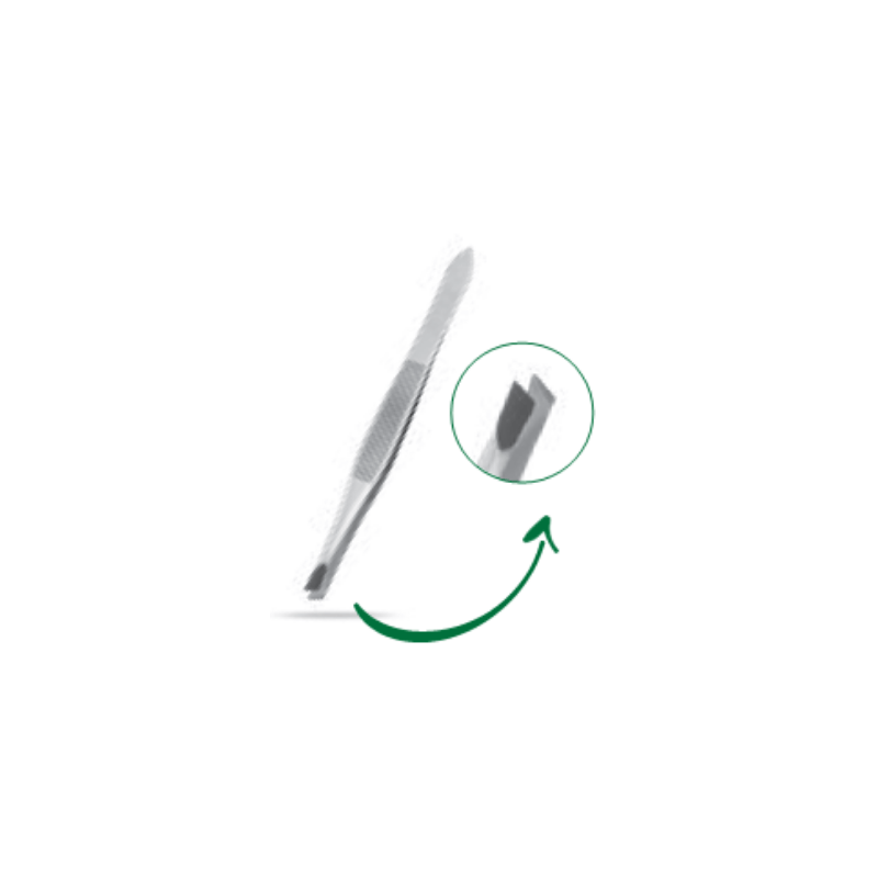 Slant Chrome Tweezer (OPT-3134)