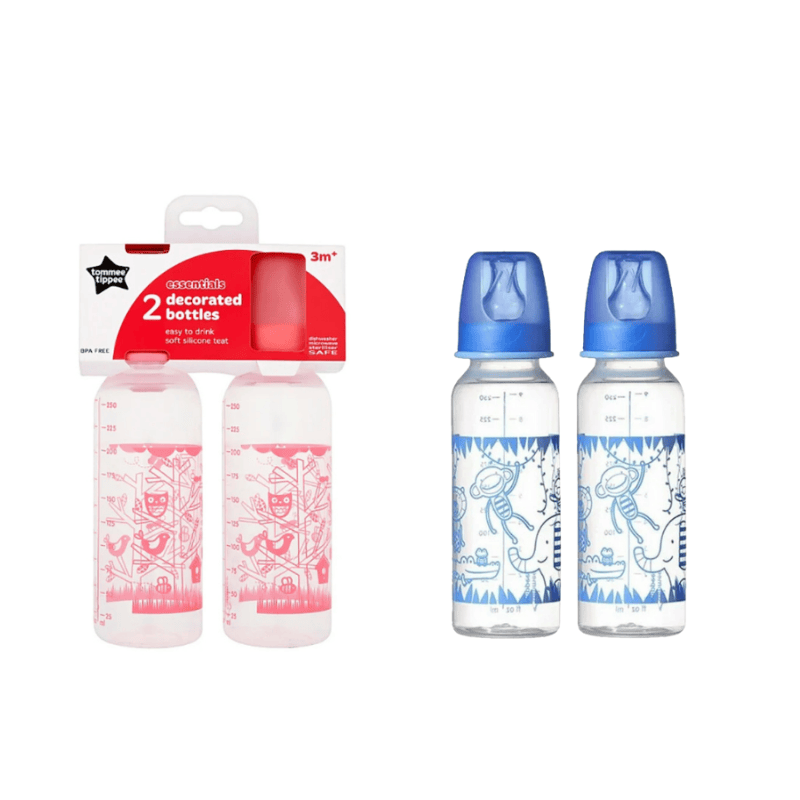 TT ESS 2x 250ml SN Dec Bottle Pink/Blue