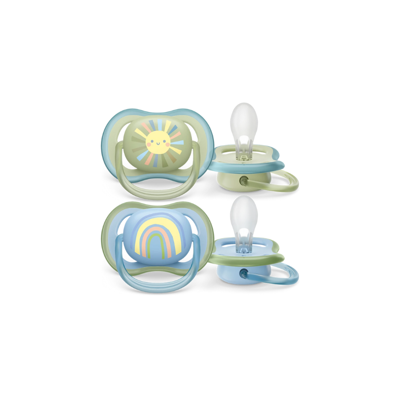 Ultra air soothers rainbow - 0-6m boy