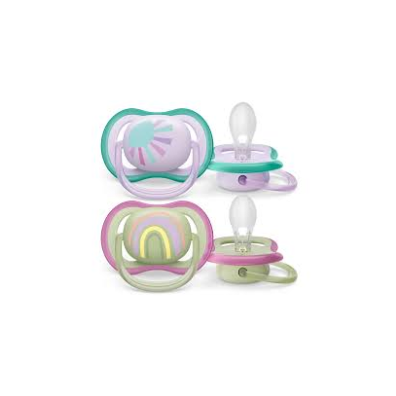 Ultra air soothers rainbow - 0-6m girl