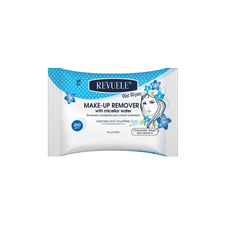 Wet Wipes Make-Up Remover Hypoallergenic With Micellar Water