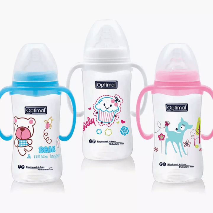 Wide Neck Feeding Bottle With Handle 300ml