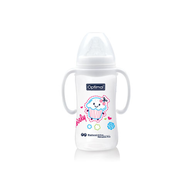 Wide Neck Feeding Bottle With Handle 300ml