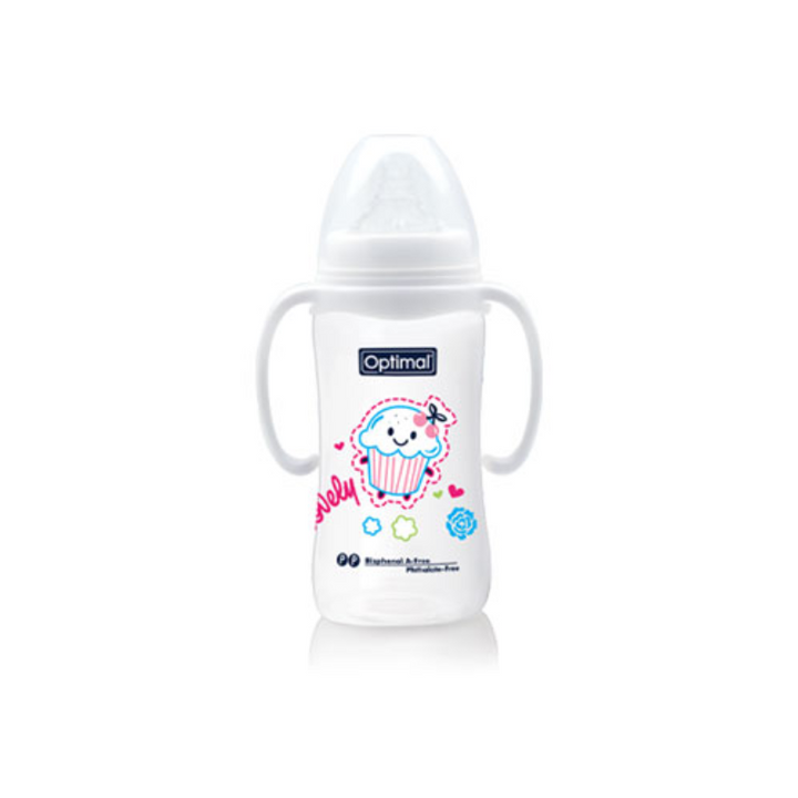Wide Neck Feeding Bottle With Handle 300ml